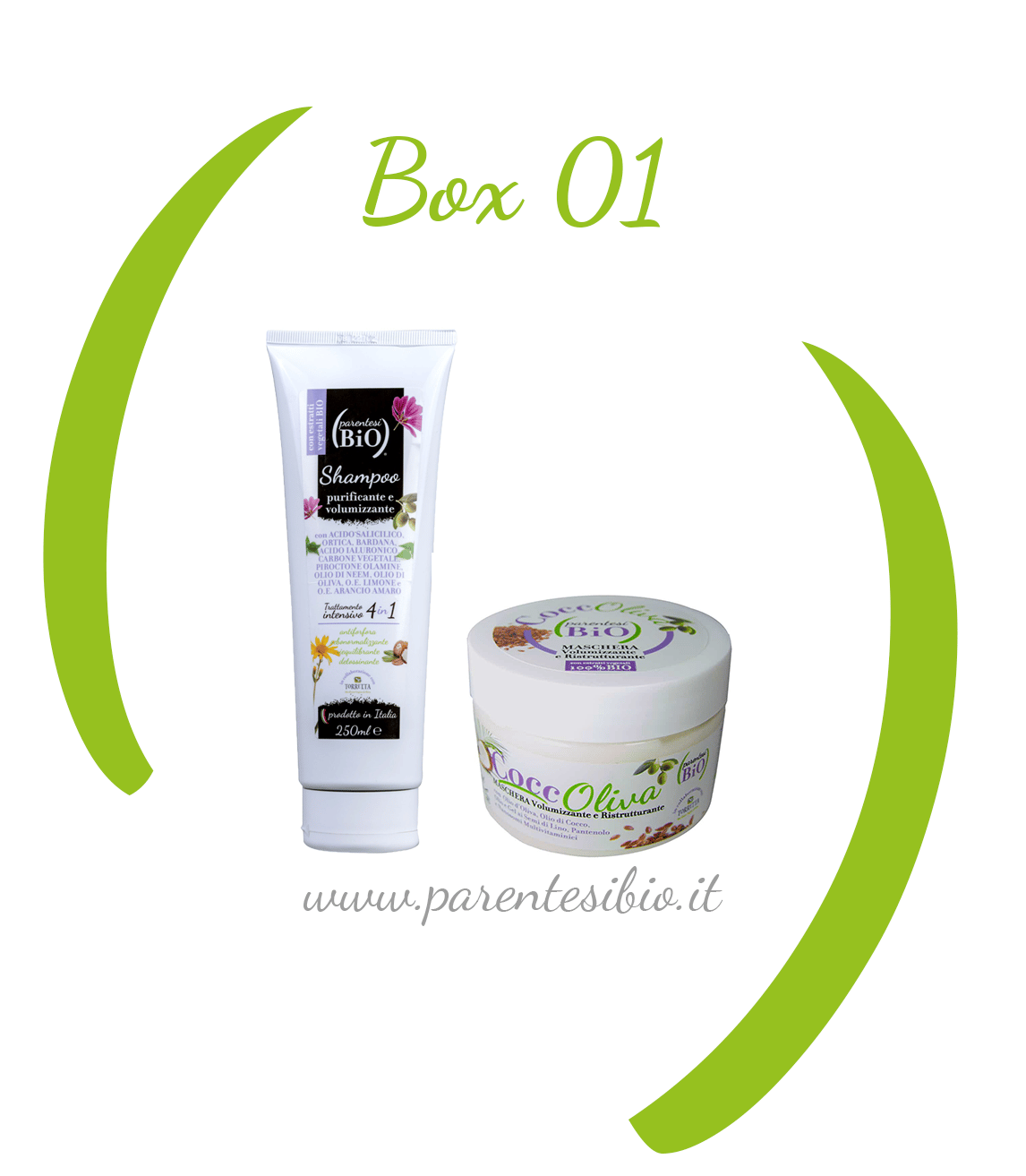 BOX Shampoo e CoccOliva