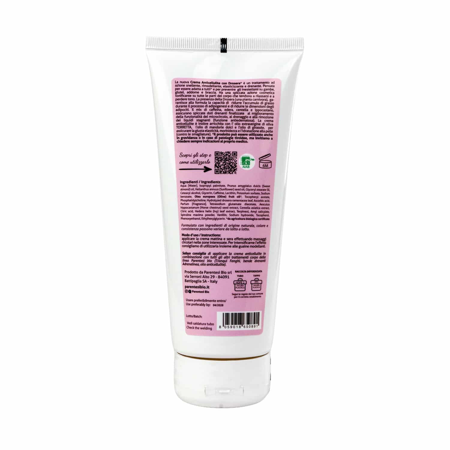 Crema Anticellulite – con DROSERA senza Fucus