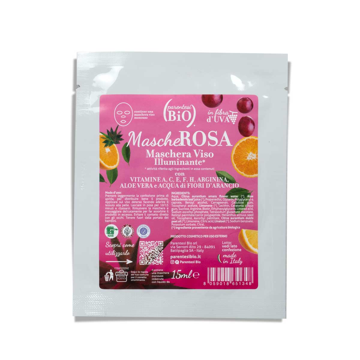 MascheROSA - Maschera viso - Parentesi Bio - il Bio Blog e shop online