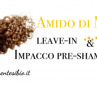Amido di mais. Leave in & impacco pre-shampoo